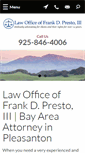 Mobile Screenshot of prestolaw.com