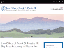 Tablet Screenshot of prestolaw.com